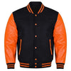 Black Orange Varsity Fashion Jacket - Premium Quality Lettermen Baseball Jacket