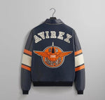 Custom Kith x Avirex New York Knicks Leather Varsity Jacket, Limited Edition Collector's Streetwear, Handmade Fashion Jacket For kith fan